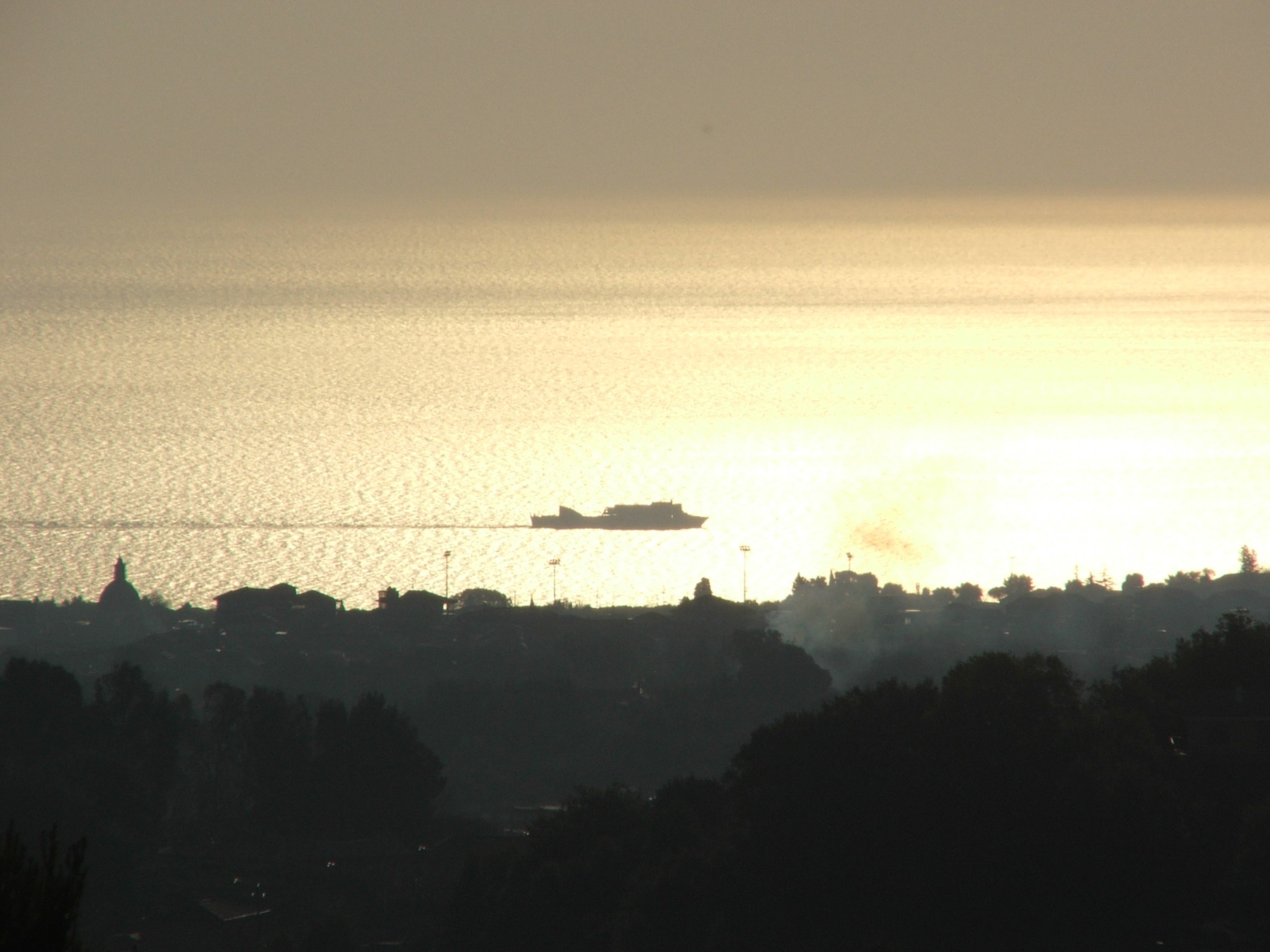 panorama dal balcone della villa in vendita a viagrande